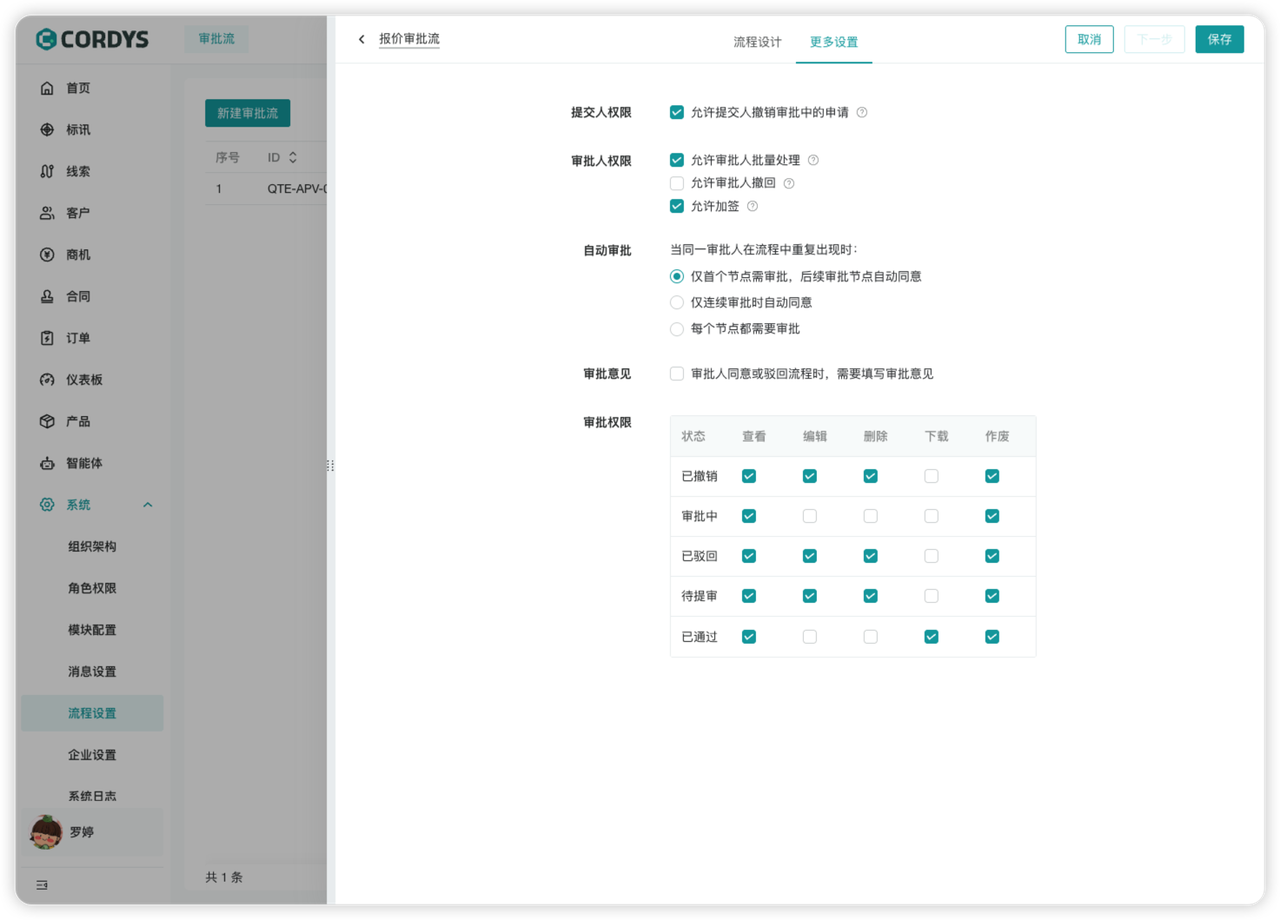 审批流页面