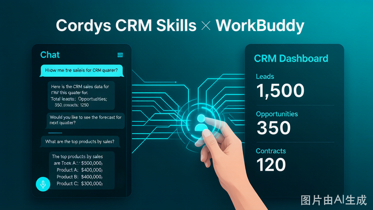 操作教程丨在WorkBuddy中使用Cordys CRM Skills技能，让AI融入每个销售环节